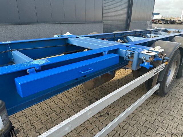 Container transportation Contar 40FT HIGH CUBE chassis / liftaxle / drumbrakes ...