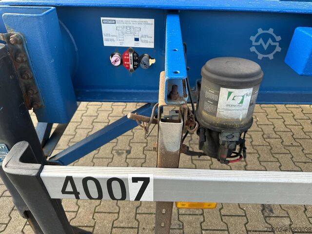 Container transportation Contar 40FT HIGH CUBE chassis / liftaxle / drumbrakes ...