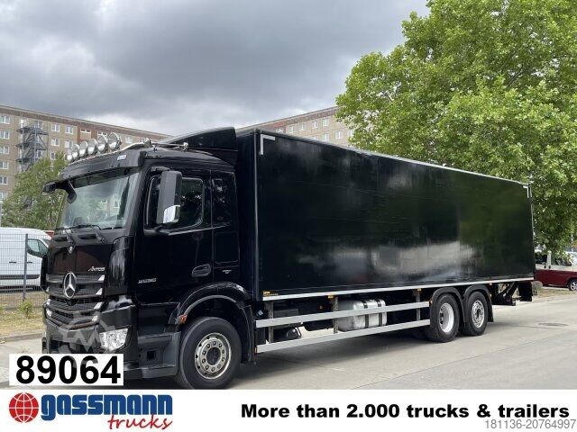 Box truck Mercedes-Benz Antos 2536 L 6x2, Lenk-/Liftachse, MBB LBW