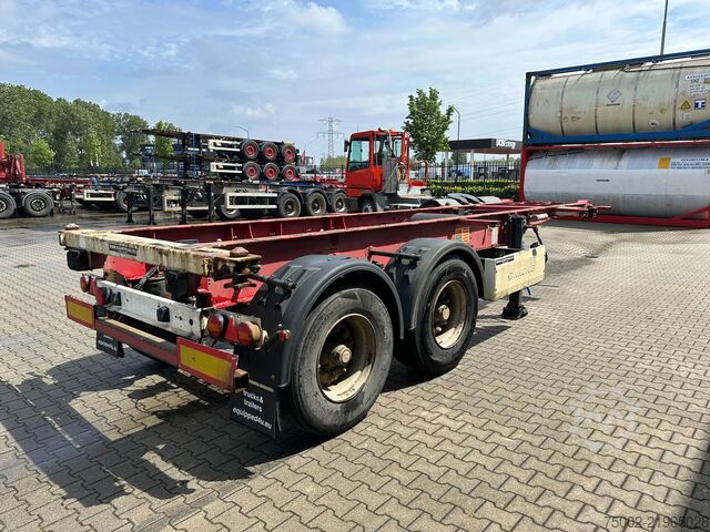 Container transportation Krone 2-axle 20FT chassis / BPW + drumbrakes, / airsu...