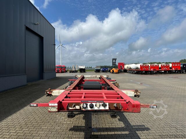 Container transportation Krone 2-axle 20FT chassis / BPW + drumbrakes, / airsu...