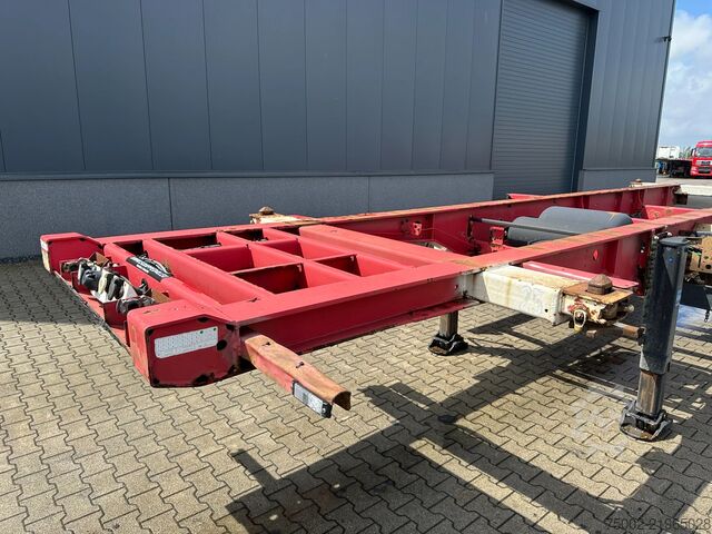Container transportation Krone 2-axle 20FT chassis / BPW + drumbrakes, / airsu...