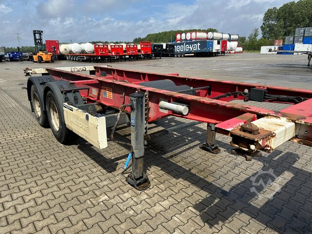 Container transportation Krone 2-axle 20FT chassis / BPW + drumbrakes, / airsu...