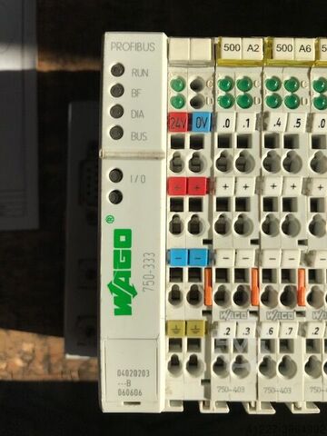 Fieldbus coupler with 19 bus terminals Wago Profibus
