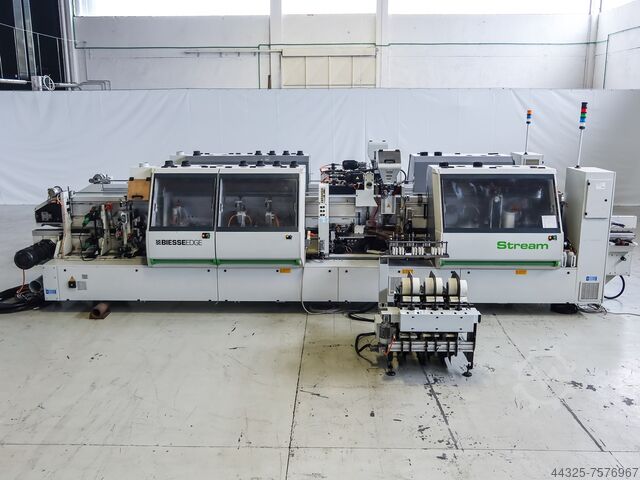 Doppelseitige Kantenanleimmaschine BIESSE STREAM SB1 7.5