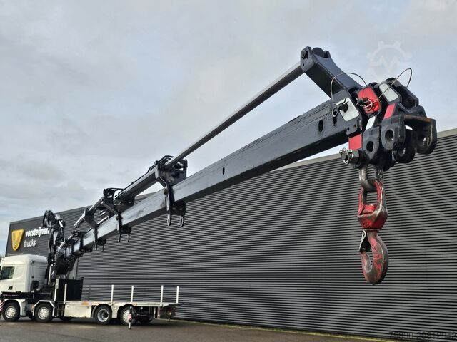 Ladepritsche Scania R480 8X2 / HMF 60 t/m + JIB / RETARDER