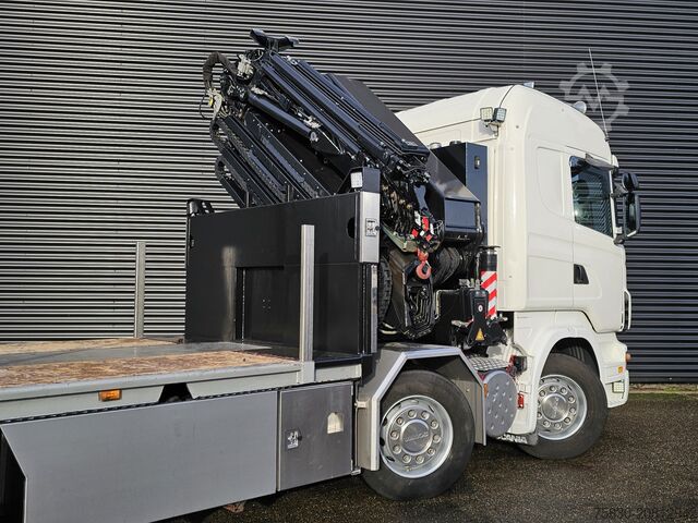 Ladepritsche Scania R480 8X2 / HMF 60 t/m + JIB / RETARDER