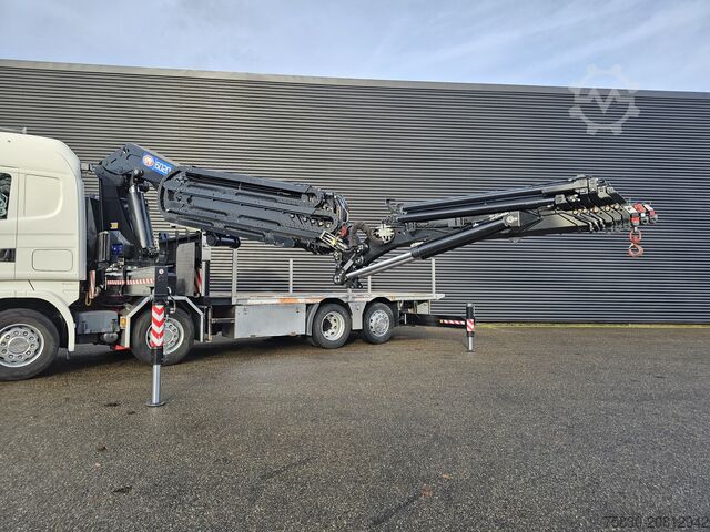 Ladepritsche Scania R480 8X2 / HMF 60 t/m + JIB / RETARDER