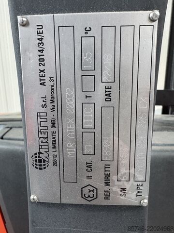 SWE 120 S * DEMO * Atex EX * Miretti 3D / Zone 22 TOYOTA SWE 120 S  * DEMO * Atex EX * Miretti 3D / Zone 22