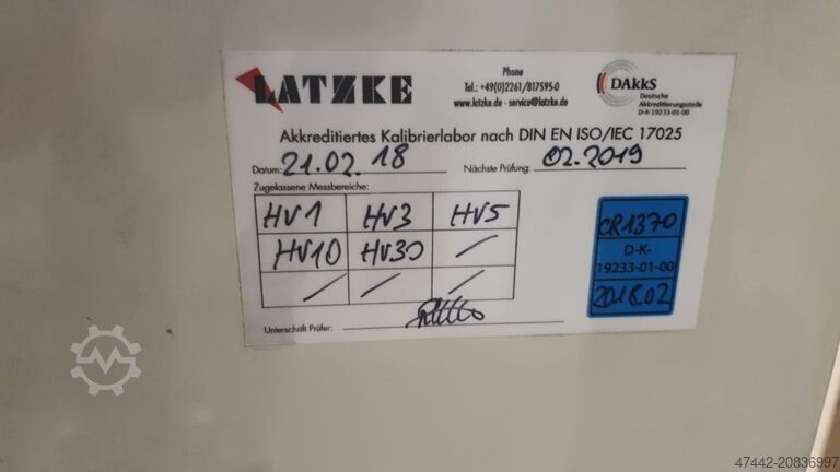 Härteprüfgerät Wolpert Vickers 432-SVD