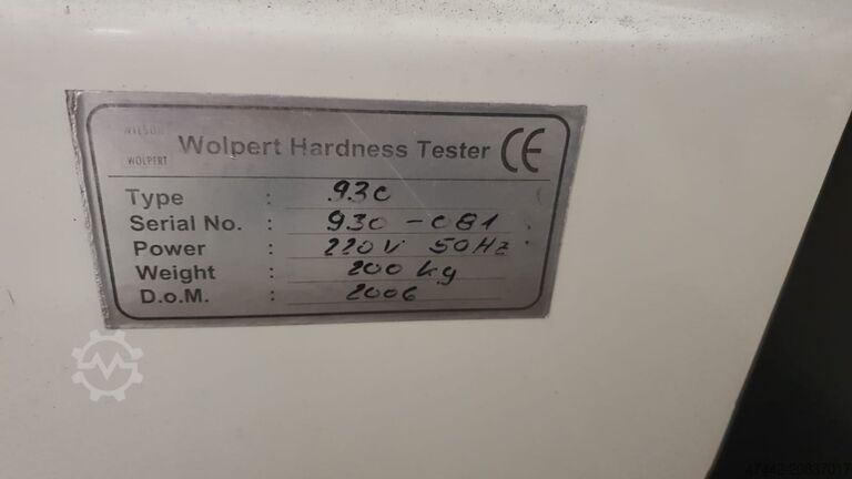 Härteprüfgerät Wolpert 930