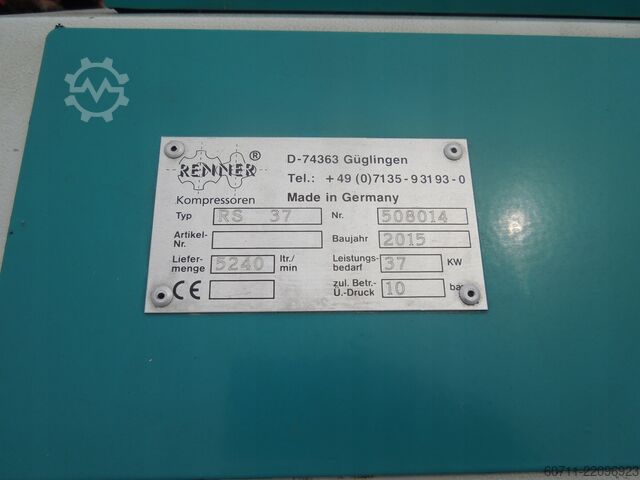 Screw compressor RENNER RS37