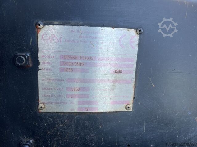 LPG Forklifts Nissan F04G35T