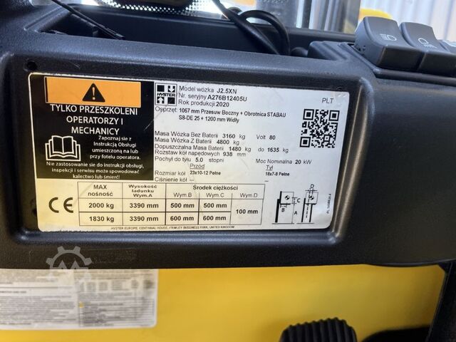 Electric 4-wheel forklift Hyster J2.5XN