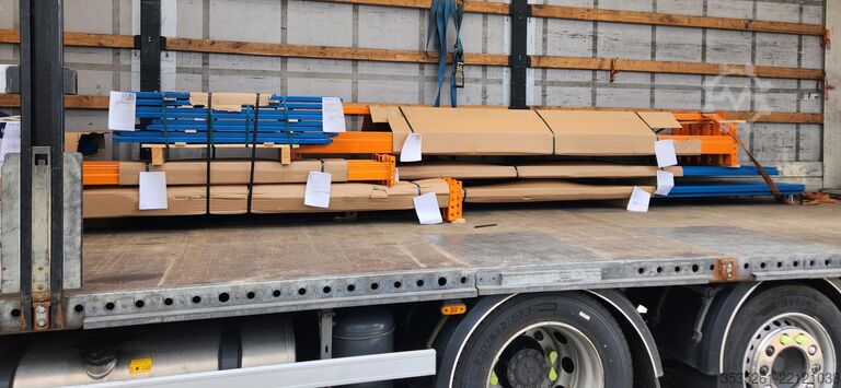 Pallet rack 2 x 11,2 m Palettenregale, 4,5 m hoch 3 Trav.-Eb. (3600) 3t, 8 Rahm., 36 Trav.
