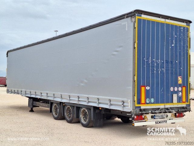 Open semitrailer with tarp Schmitz Cargobull Curtainsider Mega