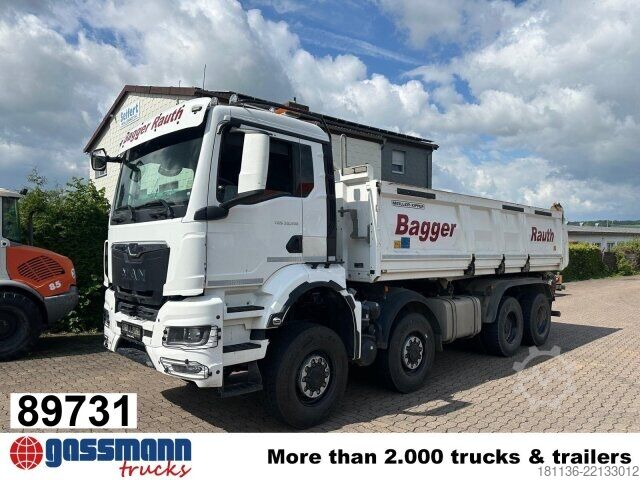 Tipper truck MAN TGS 35.510 8x8 BB, Bordmatik