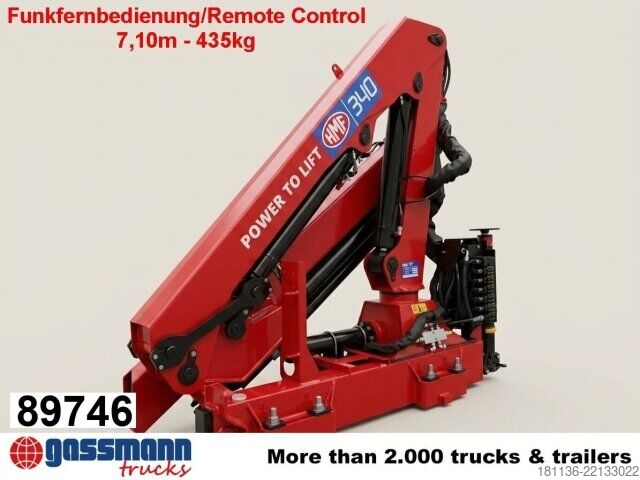 Truck mounted crane  340-K3 RC, Funk