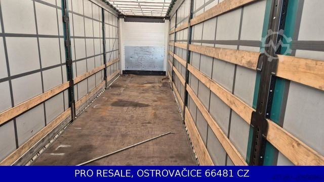 Open semitrailer with tarp WIELTON NS3K MEGA + LIFTACHSE