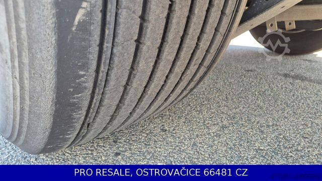 Open semitrailer with tarp WIELTON NS3K MEGA + LIFTACHSE