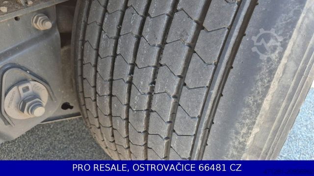 Open semitrailer with tarp WIELTON NS3K MEGA + LIFTACHSE