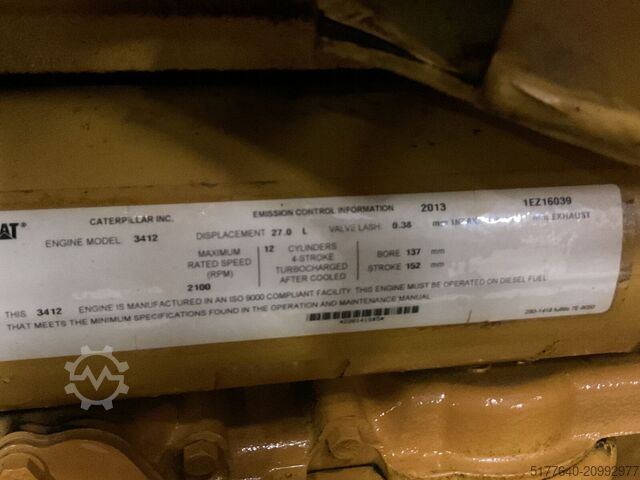 Generator set Caterpillar 3412 STA, 900F