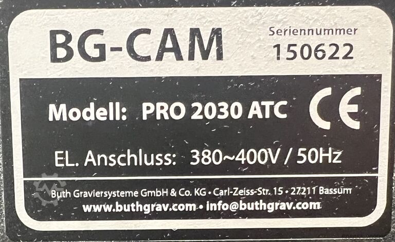 CNC milling machine Buth Graviersysteme PRO 2030 ATC