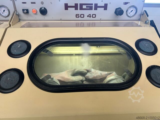 Sand blasting cabinet, sand blasting system HGH 60 40 DUO