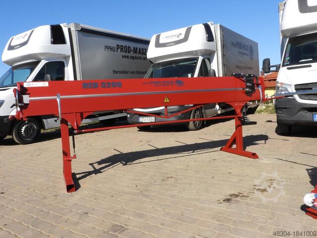 Schwenkbiegemaschine PROD-MASZ PROFI Abkantbank Biegemaschine Abkantbank24 RED 3200/0.8 + Aussparung