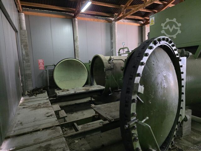 Set of 2 autoclaves for wood impregnation vessel autoklaw