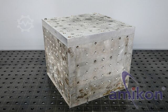 Aufspannwürfel 400 mm Vibrations Shaker BAT Magnesium Shaker Fixture Cube M8