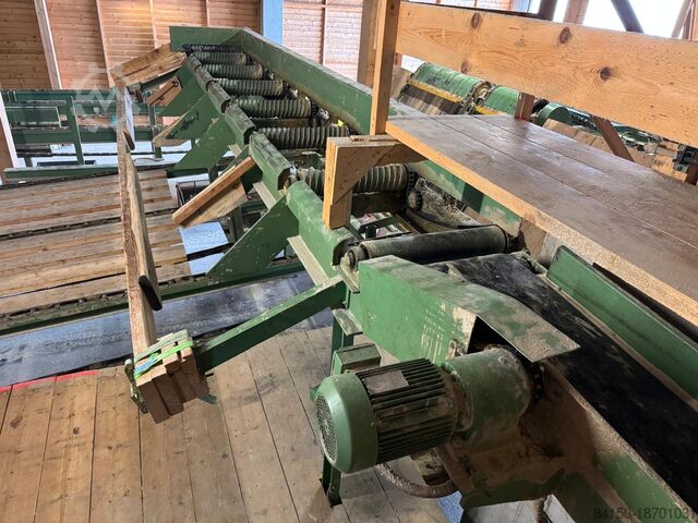 Stacking system with tilt destacking  