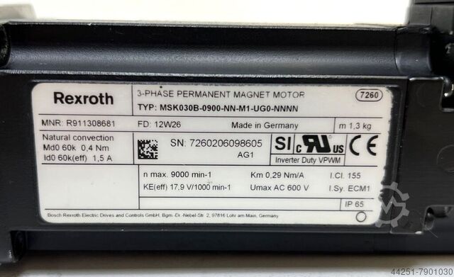 Servomotor REXROTH R911311555, R911308681