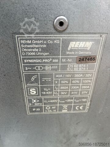 Welding kit Rehm Synergic. PRO 2 450-4