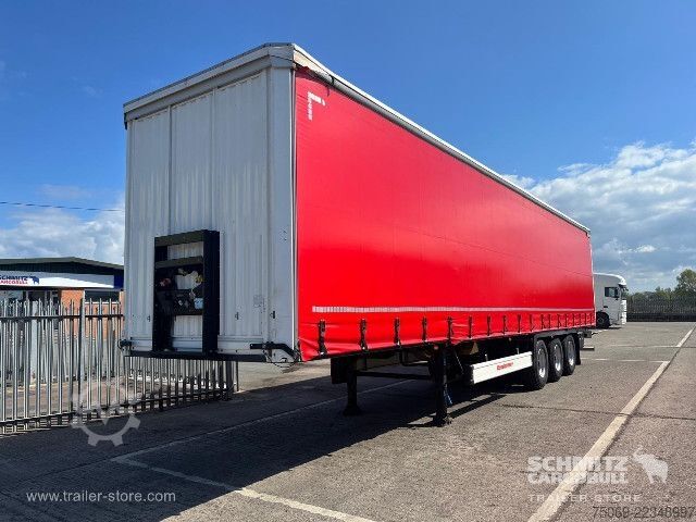 Auflieger mit Pritsche & Plane Kässbohrer Curtainsider Standard