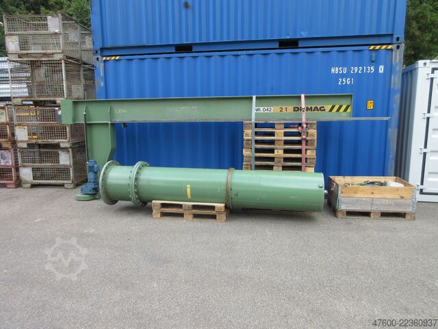Pillar jib crane slewing crane chain hoist Demag Kran Drehkran Hallenkran 2000KG NL 2000Kg 2t L 5m PK10 Kettenzug