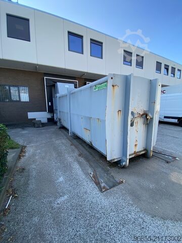 Stationäre Presse Meulenbroek Stationaire pers + container