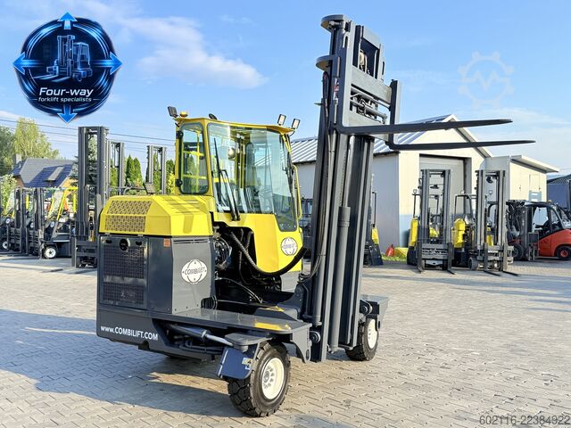 4-way forklift Combilift C3000XL GAS DUPLEX 4550 FORK POSITIONER