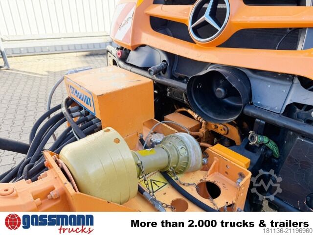 Spezial-LKW Unimog U 527 4x4, Kommunalhydraulik, Schmidt Mähgerät,