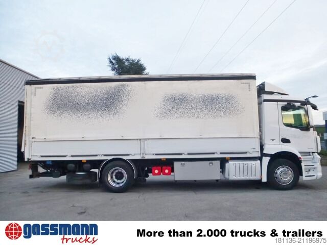 Flatbed truck Mercedes-Benz Antos 1835 L 4x2, Edscha, LBW MBB