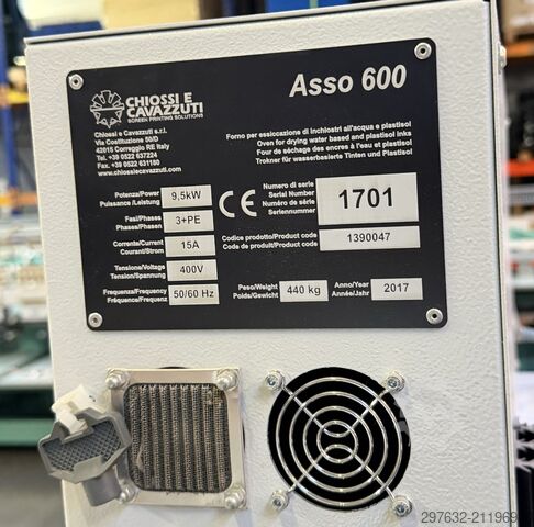 DTG Textiltrockner ACE 950 - CHIOSSI CHIOSSI & CAVAZZUTI ASSO 600