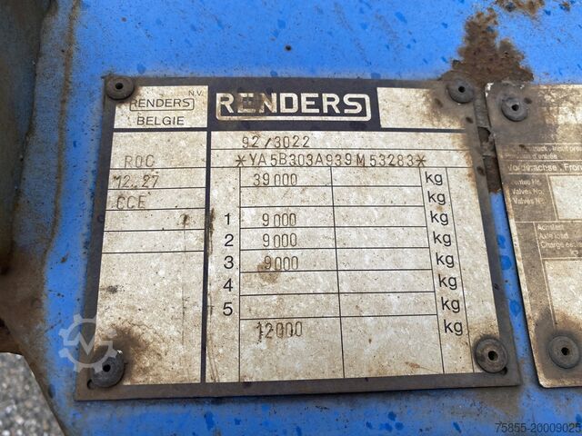 Container transport Renders ROC 12.27 CC 20-30-40-45 FT / Discbrakes