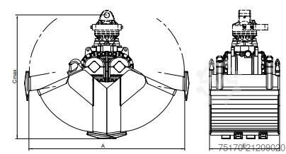 Greifer Kinshofer Grabgreifer / C05HPX / MS03 / 3 – 6 to / Rotator