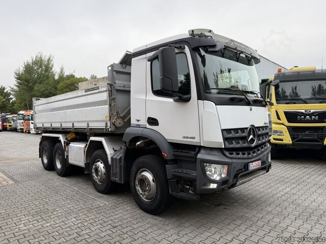Three-sided tipper truck Mercedes-Benz Arocs 3246K 8X4 Meiller
