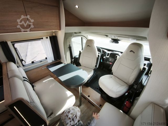 Teilintegriertes Wohnmobil MOOVEO T 70 EB, SAT, Markise,Navi, ALU 16 Längsbetten