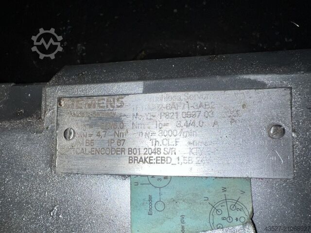 Motor SIEMENS 1FT6062-6AF71-3AB2