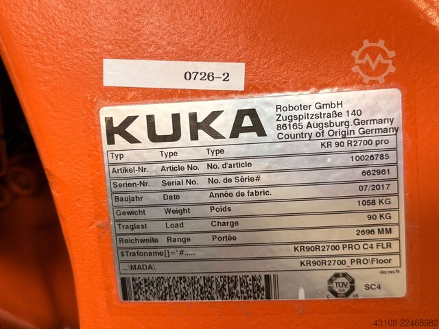 Industrial robot KUKA KR 90 R2700 pro