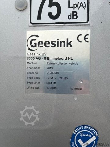 Garbage truck GEESINK BV GEESINK Müllaufbau GPM IV 22H25