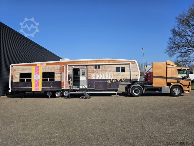 Scania P 280 + trailer  - 2 X SLIDE OUT / CAMPER / WOHNMOBIL Scania P 280 + trailer  - 2 X SLIDE OUT / CAMPER / WOH...