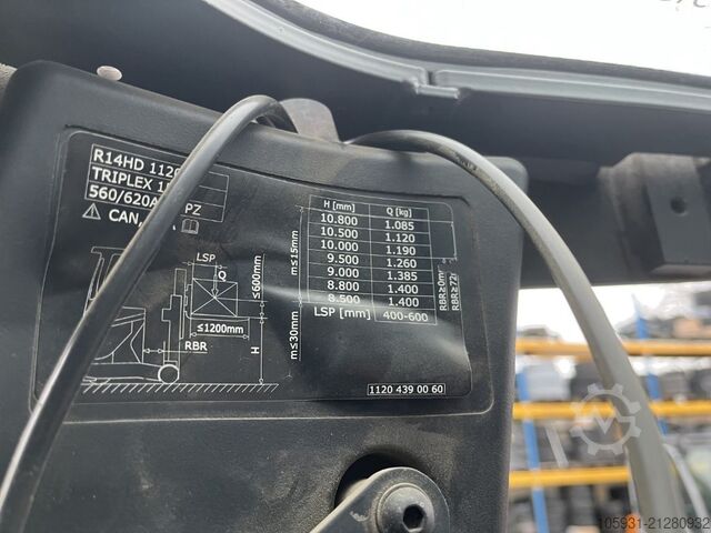 Schubmaststapler Linde R14HD-01